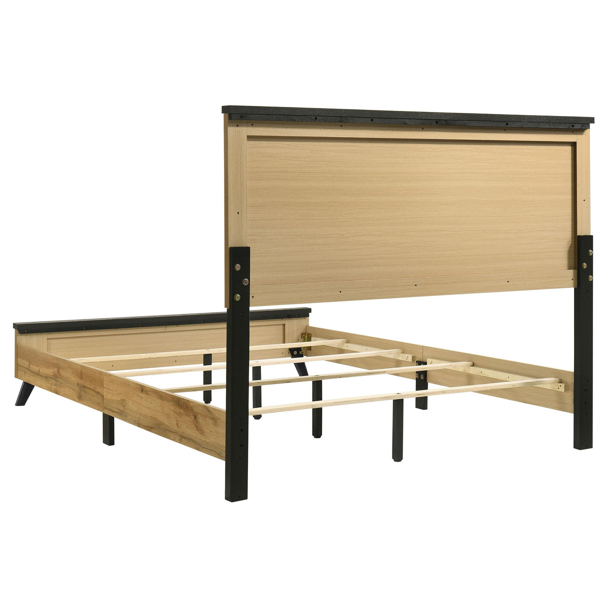 Kaywood 51-inch Eastern King Panel Bed Natural Pine from Coaster - Luna Furniture