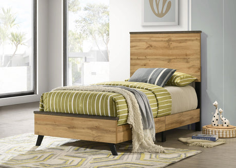 Kaywood 51-inch Twin Panel Bed Natural Pine from Coaster - Luna Furniture