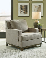 Kaywood Chair and Ottoman in Granite - PKG010980