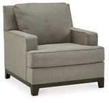 Kaywood Chair and Ottoman in Granite - PKG010980