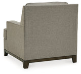 Kaywood Chair and Ottoman in Granite - PKG010980