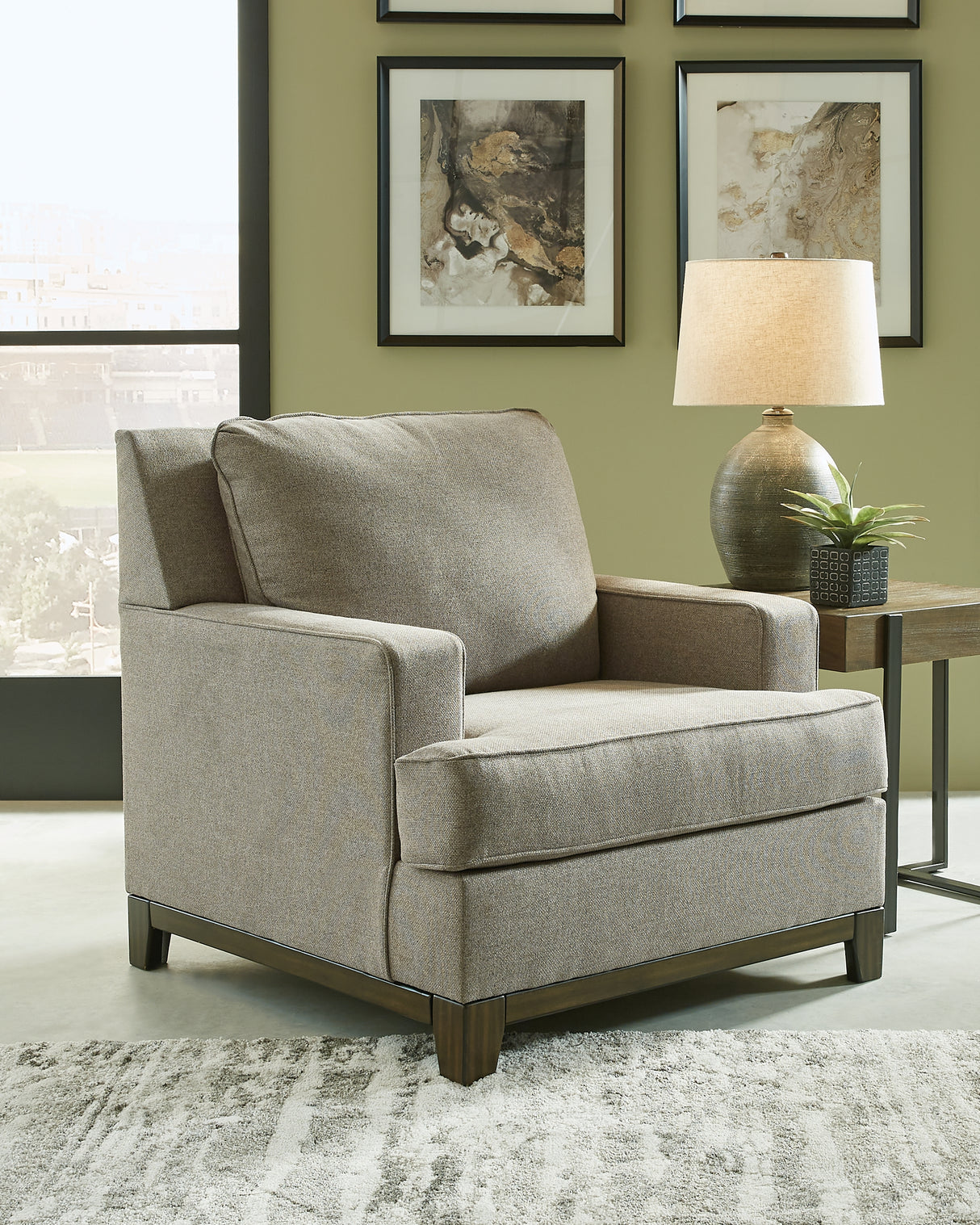 Kaywood Sofa, Loveseat and Chair in Granite - PKG010982