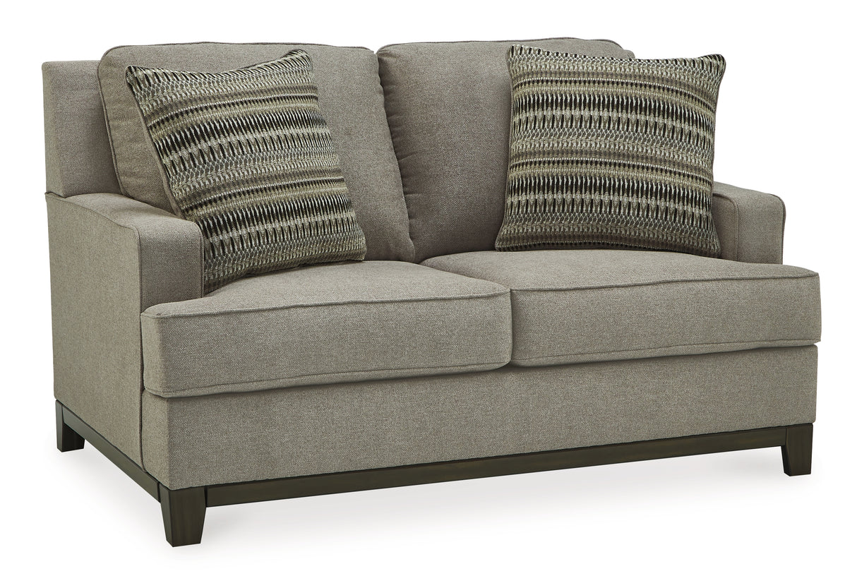 Kaywood Sofa, Loveseat and Chair in Granite - PKG010982