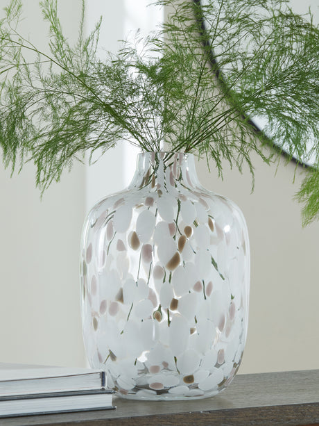 Keelton White/Taupe/Pink Vase from Ashley - Luna Furniture