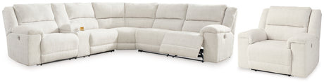 Keensburg 3-Piece Sectional with Recliner in Linen - PKG015540