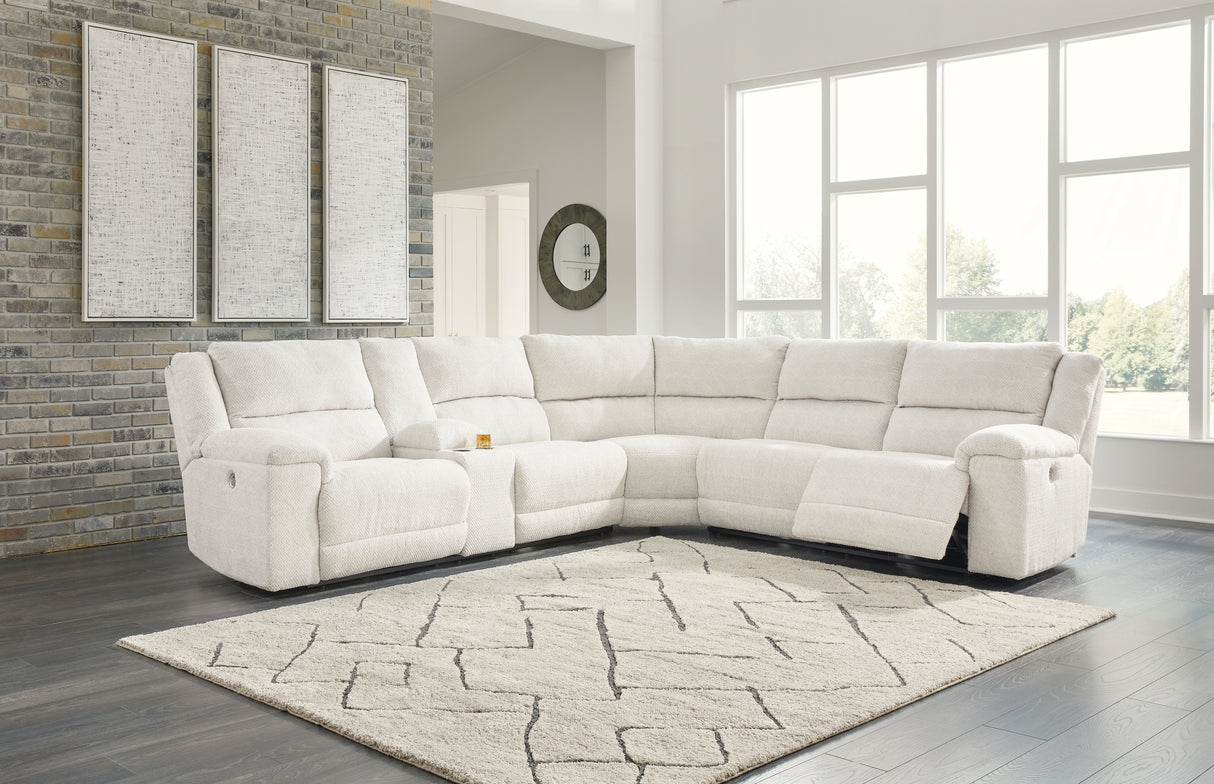 Keensburg 3-Piece Sectional with Recliner in Linen - PKG015540