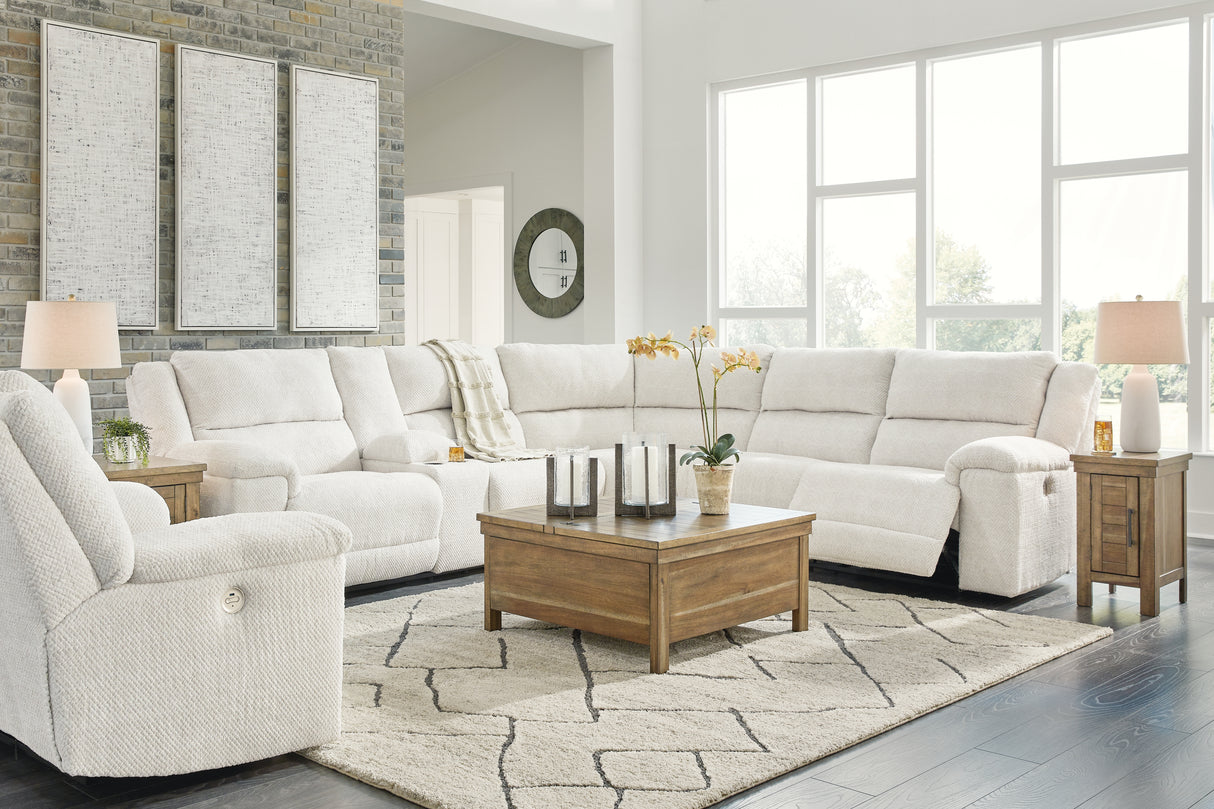 Keensburg 3-Piece Sectional with Recliner in Linen - PKG015540