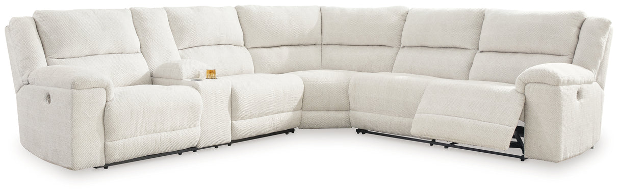 Keensburg 3-Piece Sectional with Recliner in Linen - PKG015540