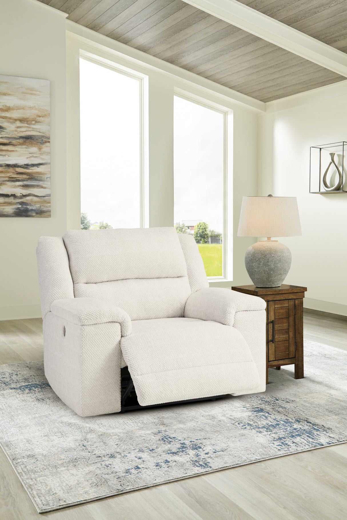 Keensburg 3-Piece Sectional with Recliner in Linen - PKG015541