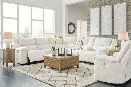 Keensburg 3-Piece Sectional with Recliner in Linen - PKG015541