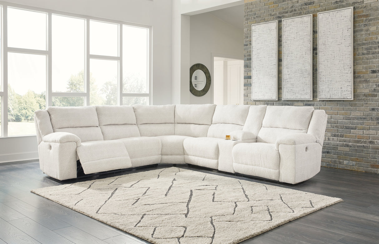 Keensburg 3-Piece Sectional with Recliner in Linen - PKG015541