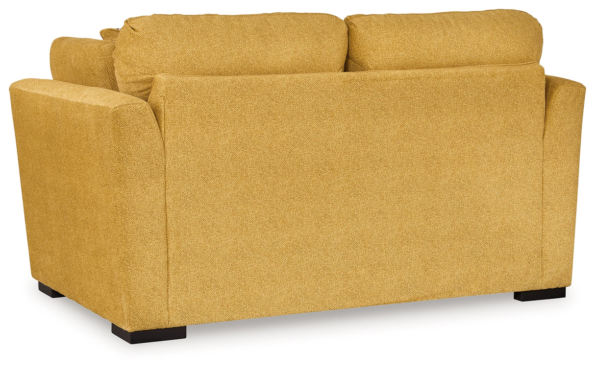 Keerwick Sofa, Loveseat, Chair and Ottoman in Sunflower - PKG018548