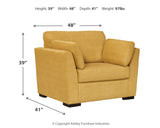 Keerwick Sofa, Loveseat, Chair and Ottoman in Sunflower - PKG018548