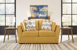 Keerwick Sofa, Loveseat, Chair and Ottoman in Sunflower - PKG018548