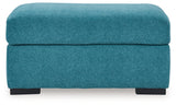 Keerwick Sofa, Loveseat, Chair and Ottoman in Teal - PKG018551