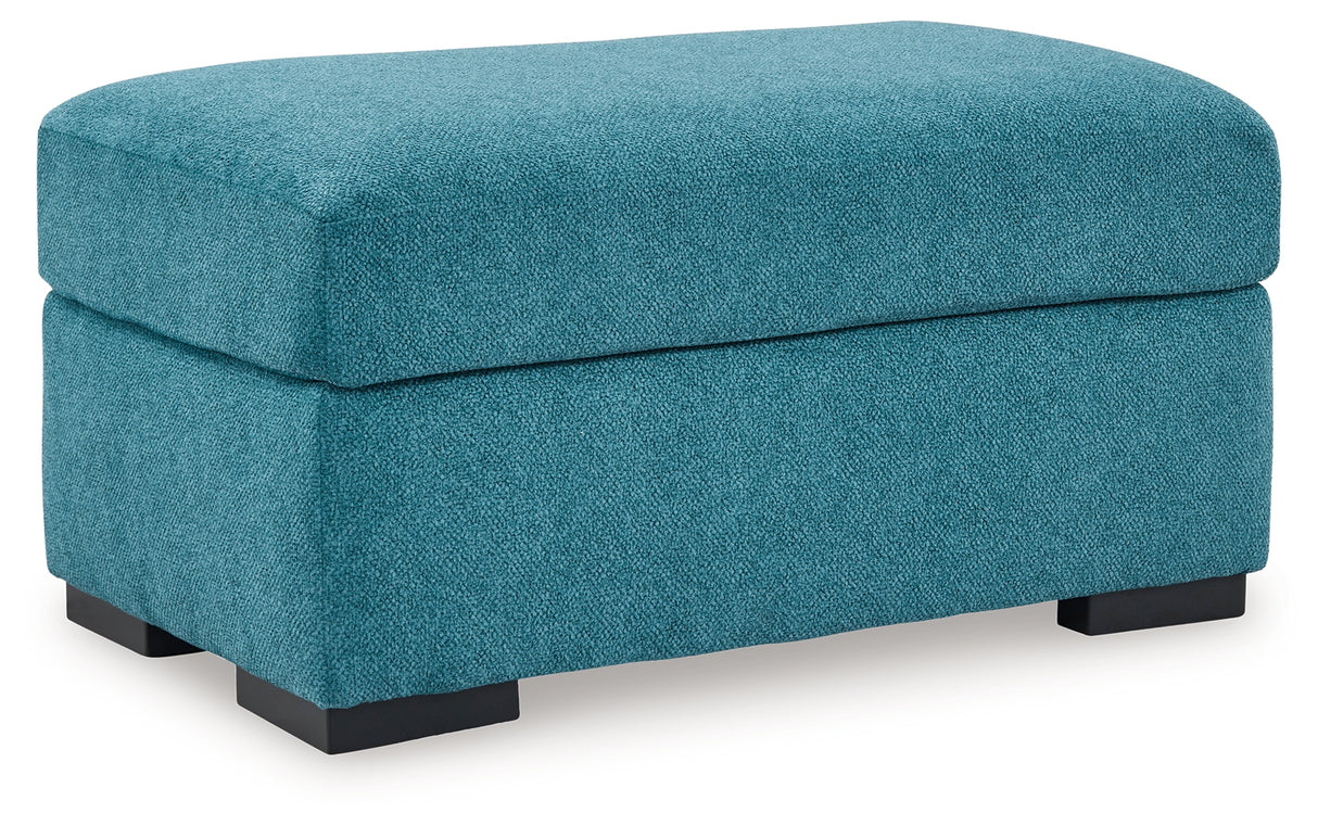 Keerwick Sofa, Loveseat, Chair and Ottoman in Teal - PKG018551