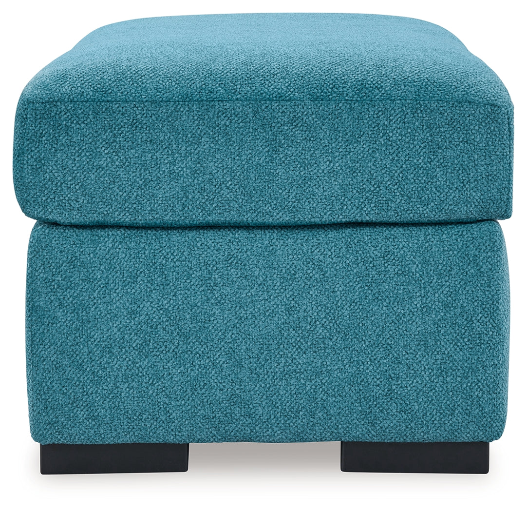 Keerwick Sofa, Loveseat, Chair and Ottoman in Teal - PKG018551