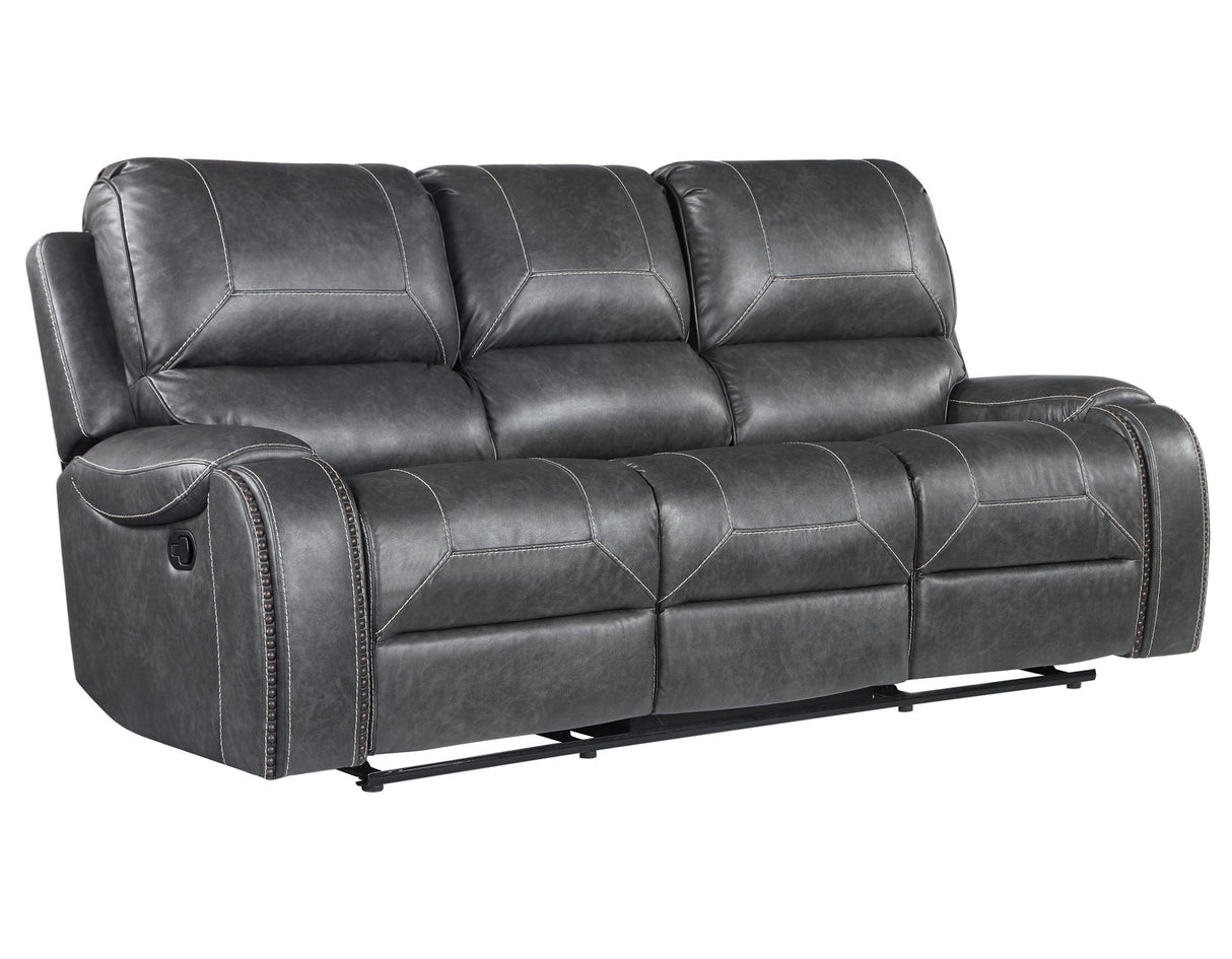 Keily Grey 3-Piece Reclining Living Room Set from Steve Silver - Luna Furniture