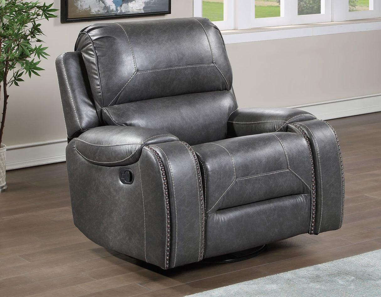 Keily Grey 3-Piece Reclining Living Room Set from Steve Silver - Luna Furniture