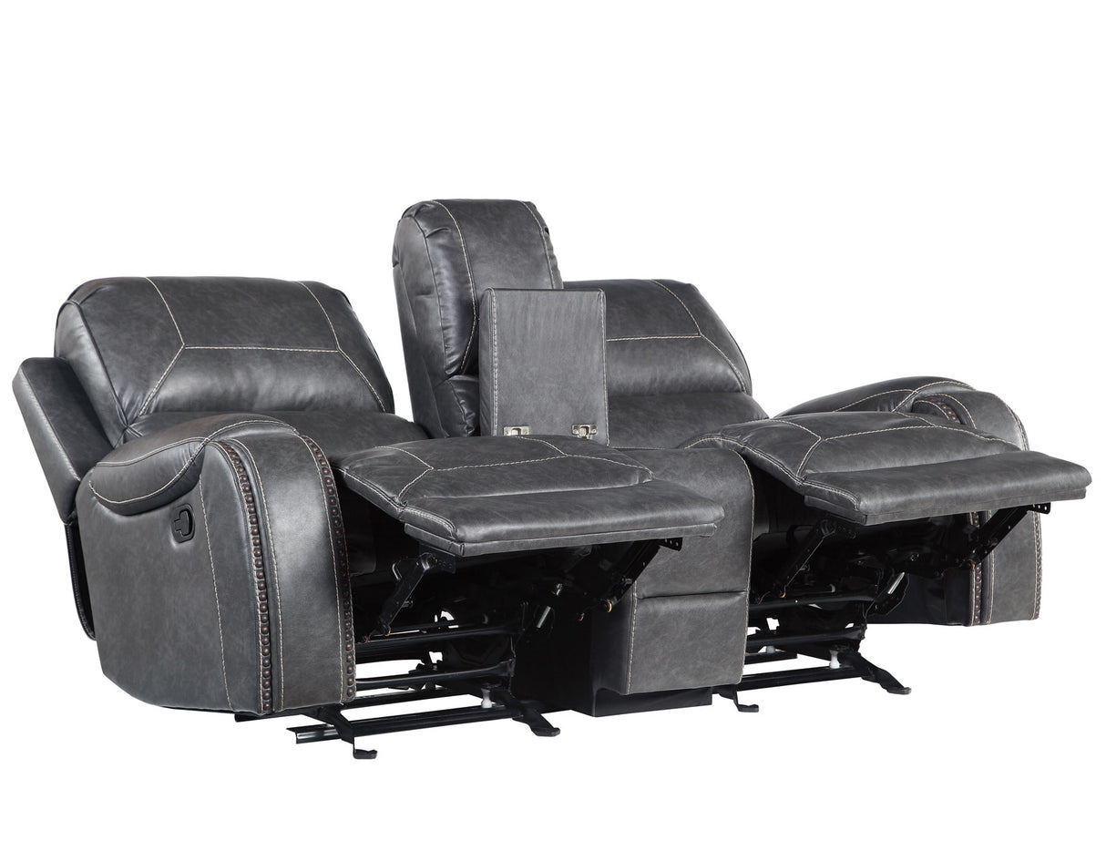 Keily Grey 3-Piece Reclining Living Room Set from Steve Silver - Luna Furniture