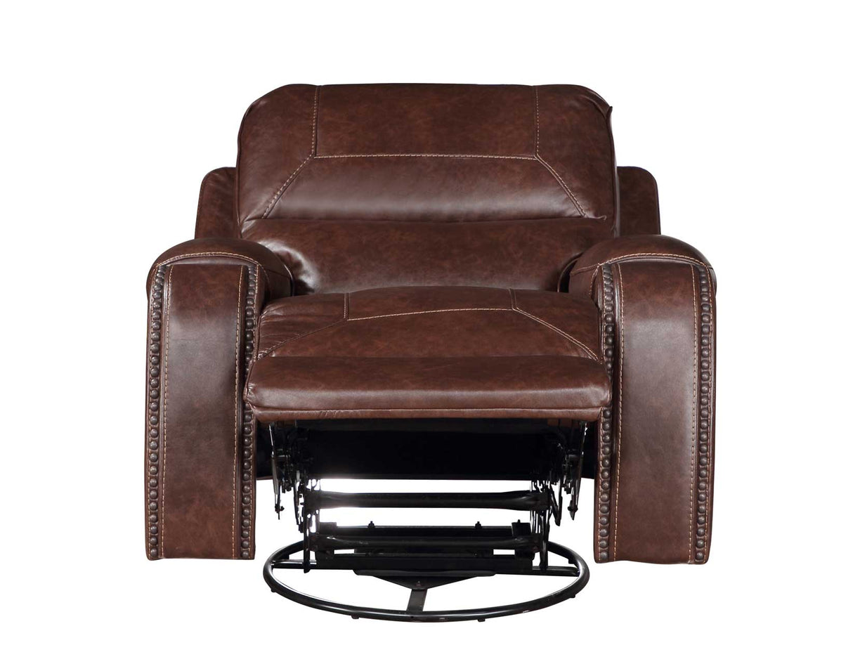 Keily Manual Swivel Glider Recliner, Brown from Steve Silver - Luna Furniture