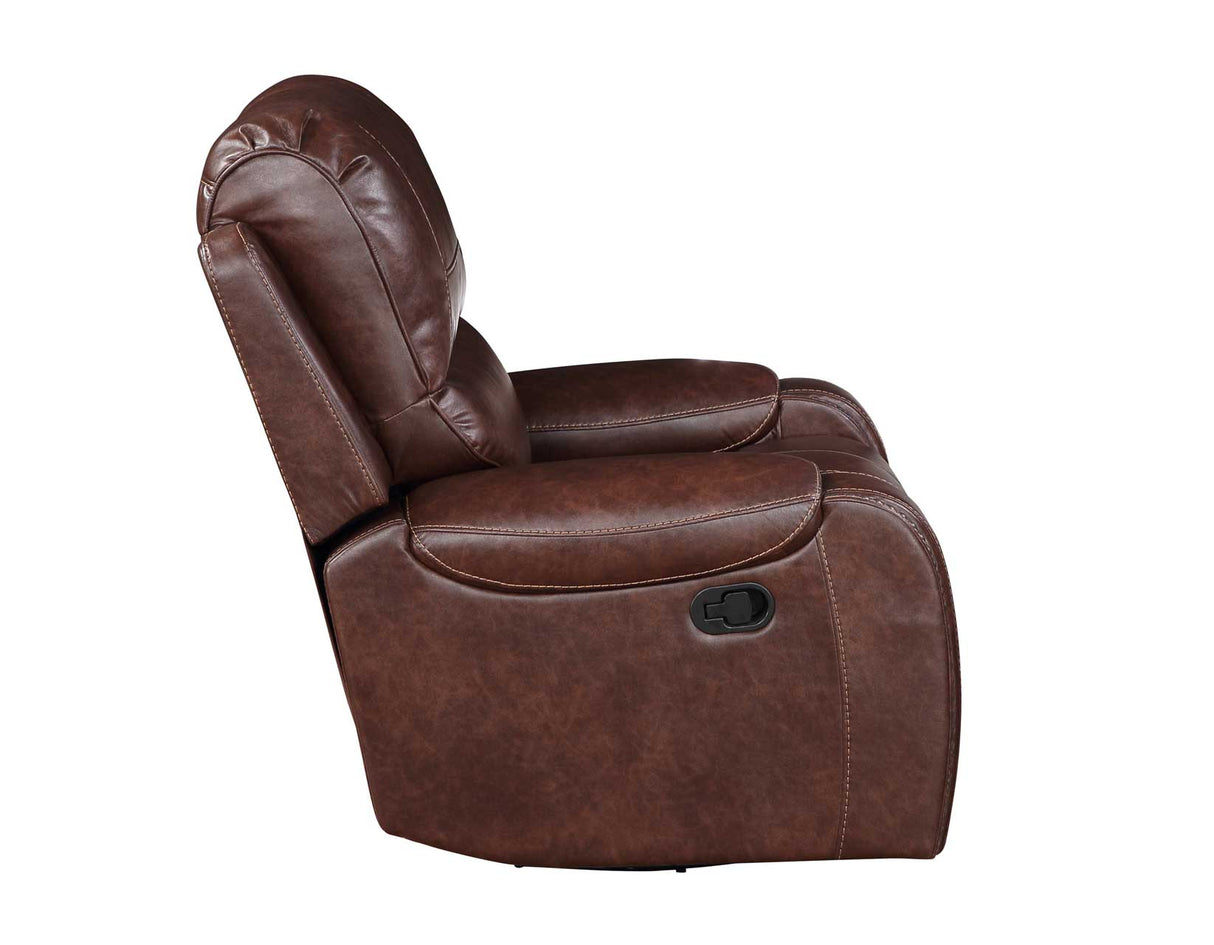 Keily Manual Swivel Glider Recliner, Brown from Steve Silver - Luna Furniture