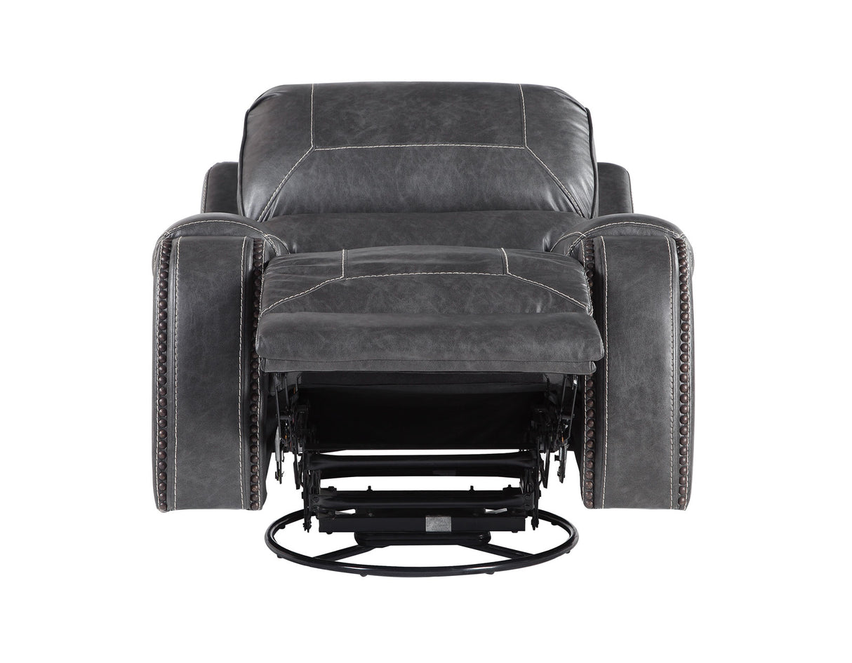 Keily Manual Swivel Glider Recliner, Grey - KE800CG