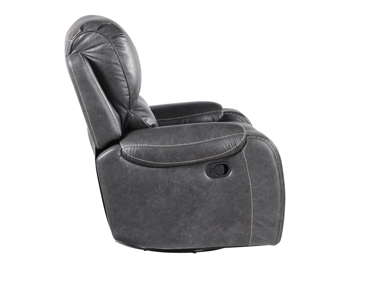 Keily Manual Swivel Glider Recliner, Grey - KE800CG