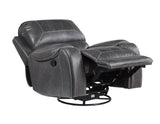 Keily Manual Swivel Glider Recliner, Grey - KE800CG