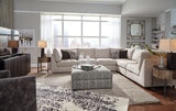 Kellway 6-Piece Sectional with Ottoman in Bisque - PKG016173