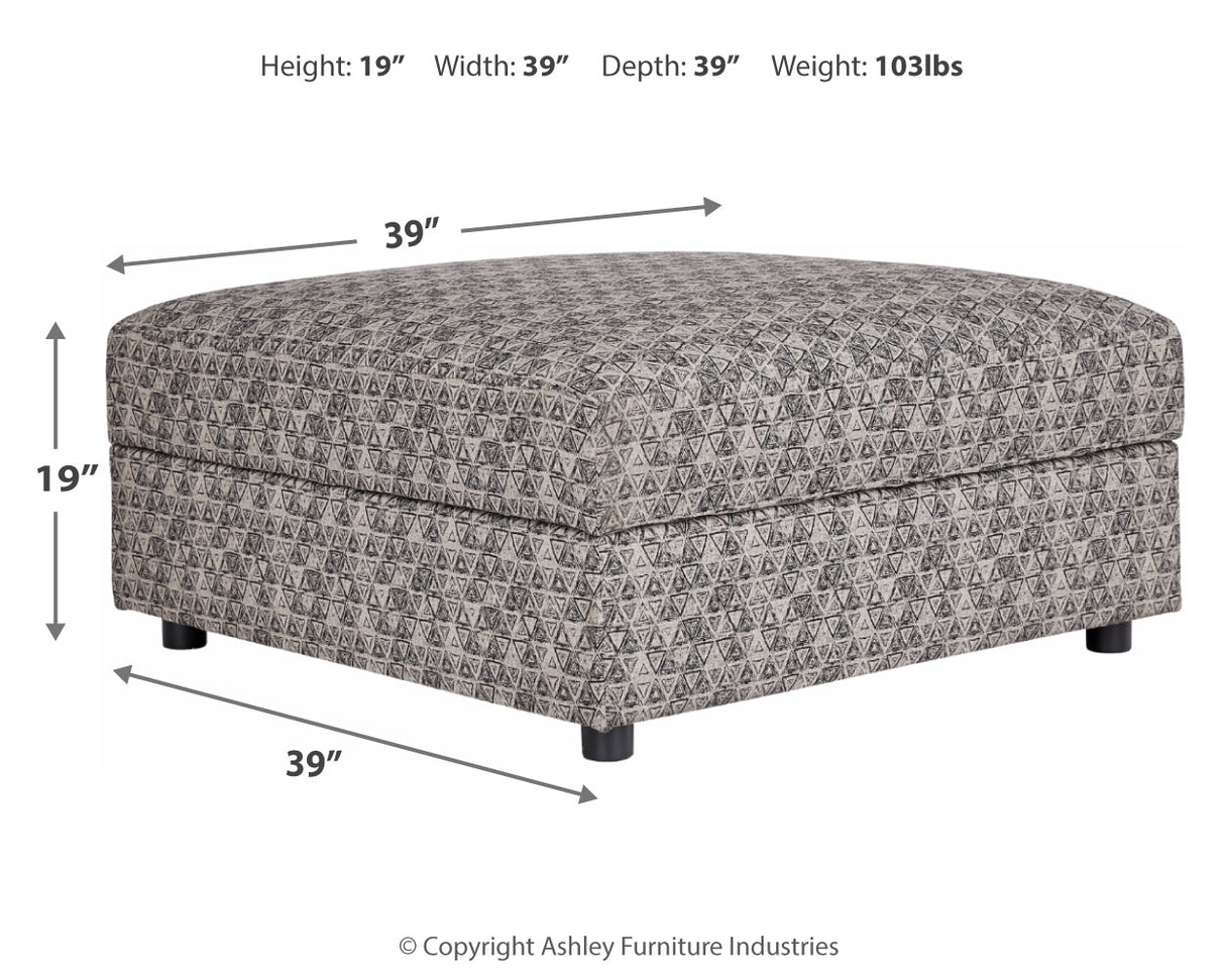 Kellway 6-Piece Sectional with Ottoman in Bisque - PKG016173