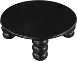 Kelvin Rubberwood and Oak Veneer Coffee Table in Black from Meridian - Luna Furniture