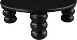 Kelvin Rubberwood and Oak Veneer Coffee Table in Black from Meridian - Luna Furniture