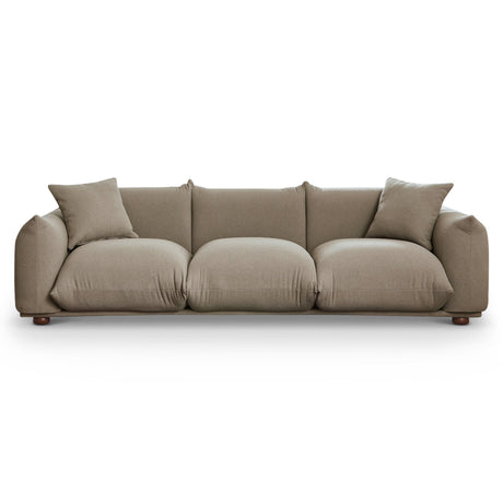 Kely 100'' Mocha Boucle Upholstered Sofa - SOF00300102