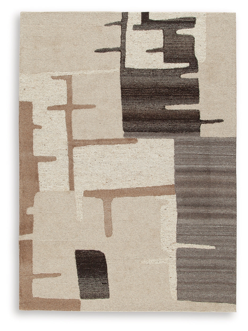 Kencher Beige/Brown Medium Rug from Ashley - Luna Furniture