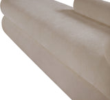 Kennedy Chenille Fabric Bench in Beige from Meridian - Luna Furniture