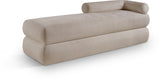 Kennedy Chenille Fabric Bench in Beige from Meridian - Luna Furniture