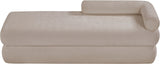 Kennedy Chenille Fabric Bench in Beige from Meridian - Luna Furniture