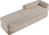 Kennedy Chenille Fabric Bench in Beige from Meridian - Luna Furniture