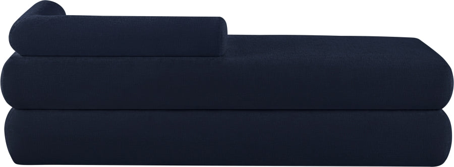 Kennedy Chenille Fabric Bench in Blue from Meridian - Luna Furniture