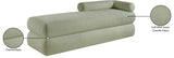 Kennedy Chenille Fabric Bench in Mint from Meridian - Luna Furniture