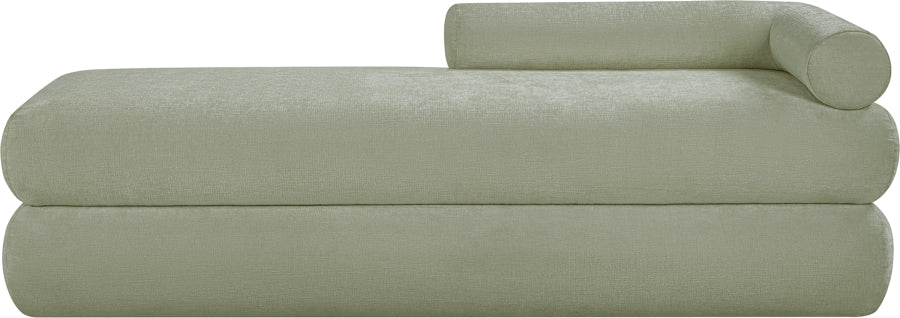 Kennedy Chenille Fabric Bench in Mint from Meridian - Luna Furniture