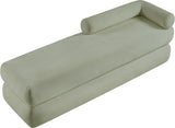 Kennedy Chenille Fabric Bench in Mint from Meridian - Luna Furniture