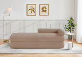 Kennedy Teddy Fabric Bench in Beige from Meridian - Luna Furniture