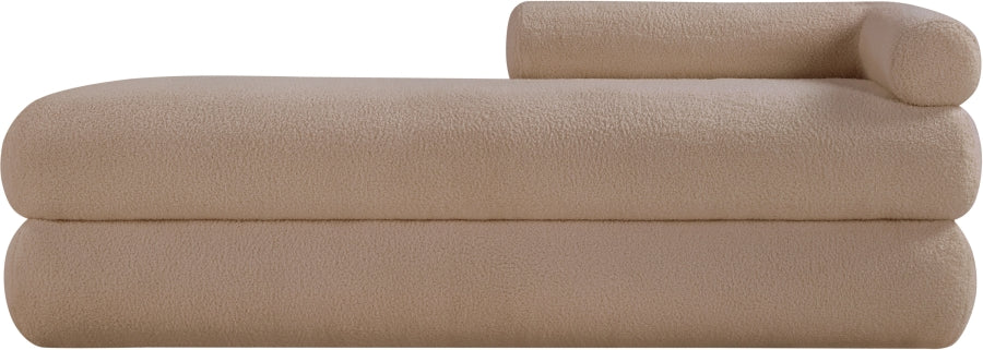 Kennedy Teddy Fabric Bench in Beige from Meridian - Luna Furniture