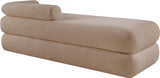 Kennedy Teddy Fabric Bench in Beige from Meridian - Luna Furniture