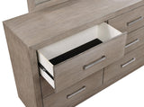 Kenora 6-drawer Dresser and Mirror Barley Brown from Coaster - Luna Furniture