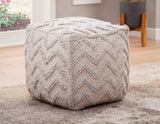 Kenzari Handwoven Pouf from Steve Silver - Luna Furniture