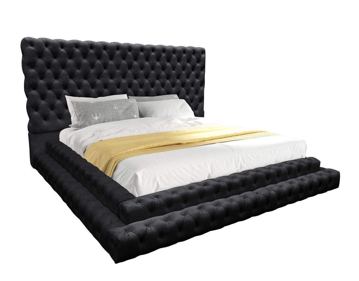 Kiki Black Queen Platform Bed from Happy Homes - Luna Furniture