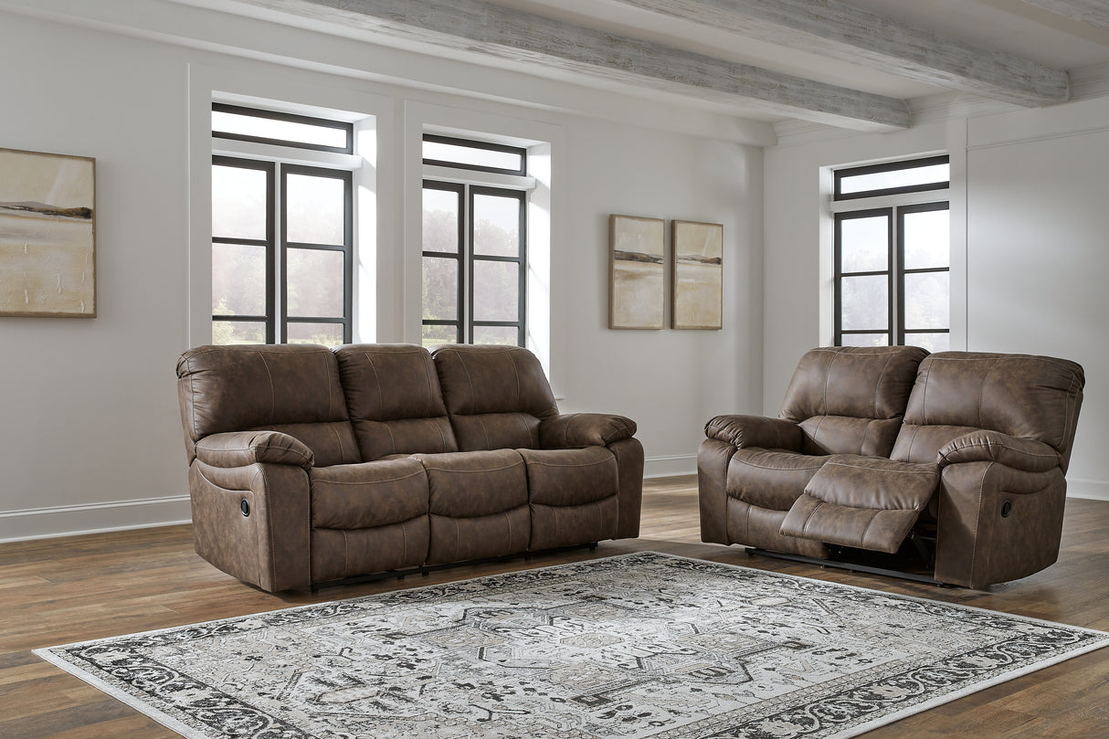 Kilmartin Sofa and Loveseat in Chocolate - PKG015105